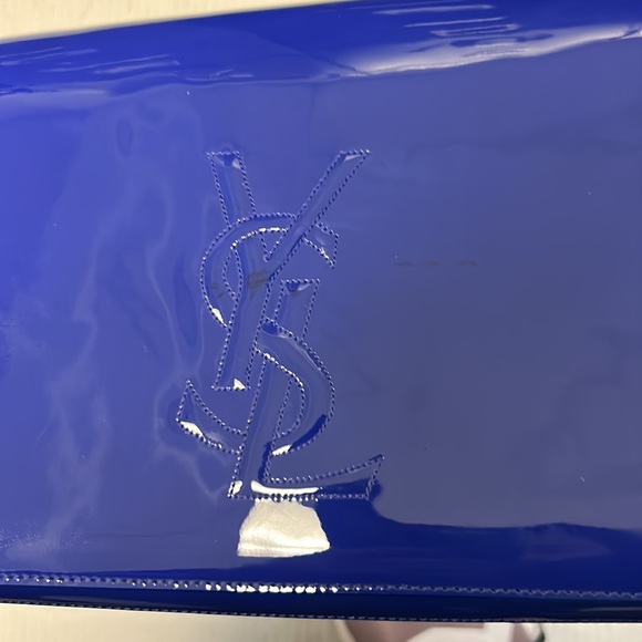 YSL Belle de Jour blue patent clutch - Picture 7 of 9